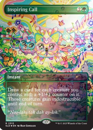 Image of Inspiring Call (Rainbow Foil) (SLD-2313) - Secret Lair Drop Series Foil