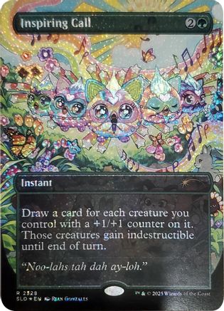 Image of Inspiring Call (Confetti Foil) (SLD-2328) - Secret Lair Drop Series Foil