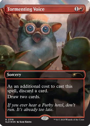 Image of Tormenting Voice (Rainbow Foil) (SLD-2319) - Secret Lair Drop Series Foil