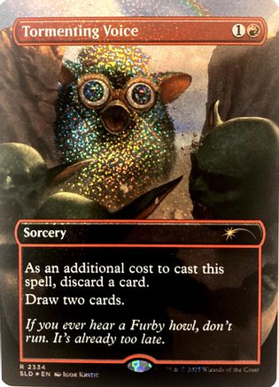 Image of Tormenting Voice (Confetti Foil) (SLD-2334) - Secret Lair Drop Series Foil