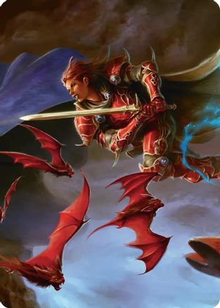 Image of The Destined Warrior Scene Art Card [FINAL FANTASY Art Series]