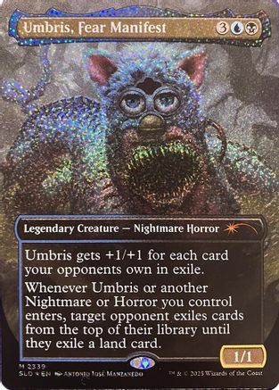 Image of Umbris, Fear Manifest (Confetti Foil) (SLD-2339) - Secret Lair Drop Series Foil