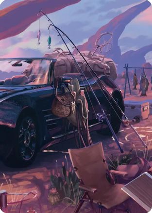 Image of Fishing Gear Scene Art Card [FINAL FANTASY Art Series]