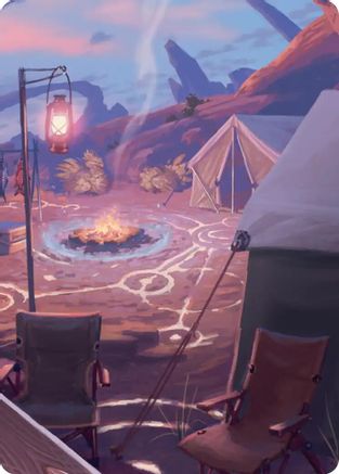 Image of Chocobo Camp Scene Art Card [FINAL FANTASY Art Series]