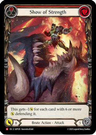 Image of Show of Strength (Extended Art) [SUP128] (Super Slam)  Cold Foil