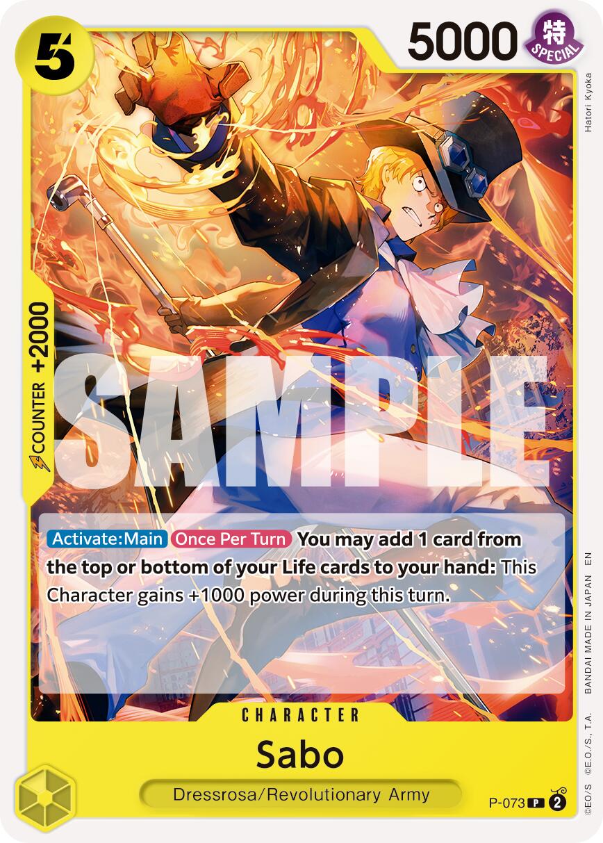 Image of Sabo (P-073) (Pirate Foil) [Premium Booster -The Best- Vol. 2]