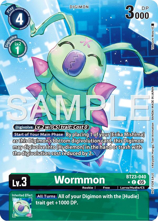 Image of Wormmon [BT23-040] (Hacker's Slumber Box Promotion Pack) [Hackers' Slumber]