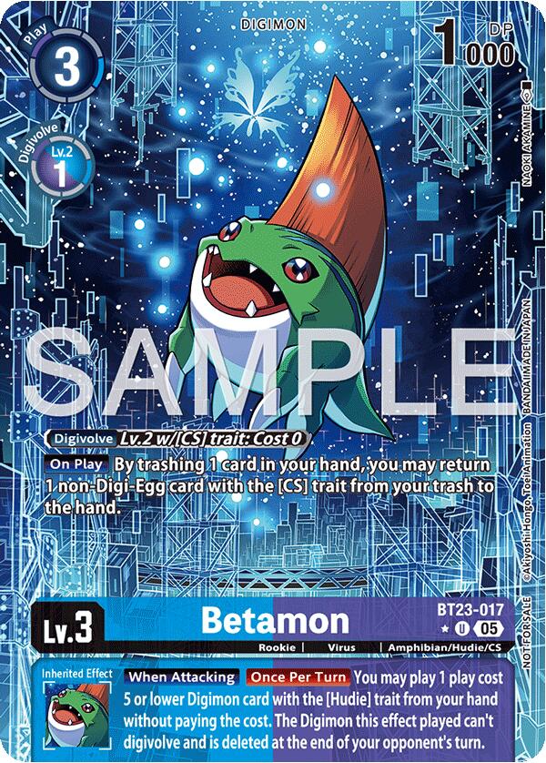 Image of Betamon [BT23-017] (Hacker's Slumber Box Promotion Pack) [Hackers' Slumber]
