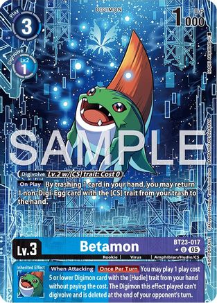 Image of Betamon (Hacker's Slumber Box Promotion Pack) (BT23-017) - Hackers' Slumber Foil