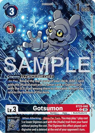 Image of Gotsumon (Hacker's Slumber Box Promotion Pack) (BT23-048) - Hackers' Slumber Foil