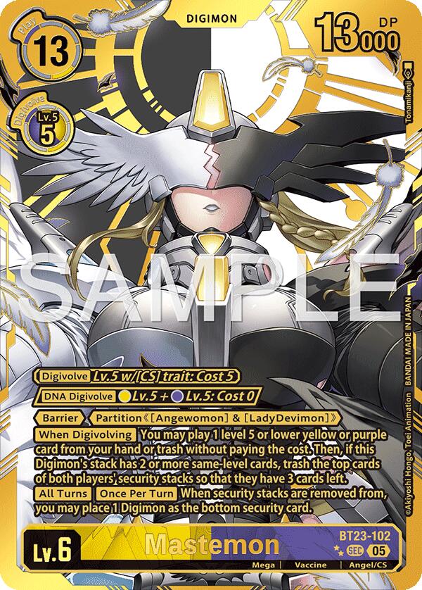 Image of Mastemon [BT23-102] (Rare Pull) [Hackers' Slumber]