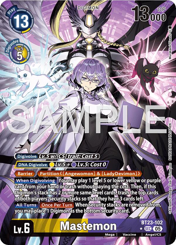 Image of Mastemon [BT23-102] (Alternate Art) [Hackers' Slumber]