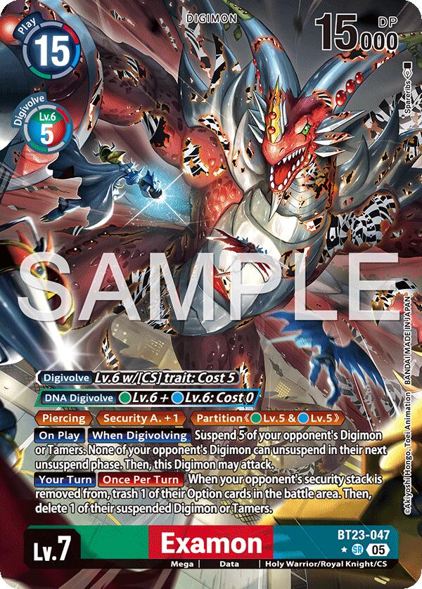 Image of Examon [BT23-047SR] (Alternate Art) [Hackers' Slumber]