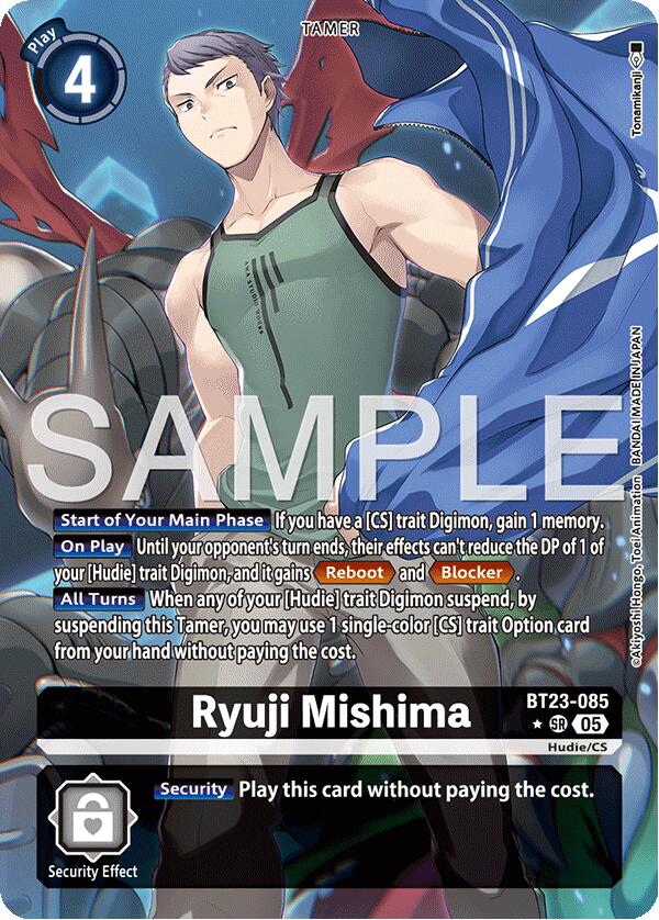 Image of Ryuji Mishima [BT23-085] (Alternate Art) [Hackers' Slumber]