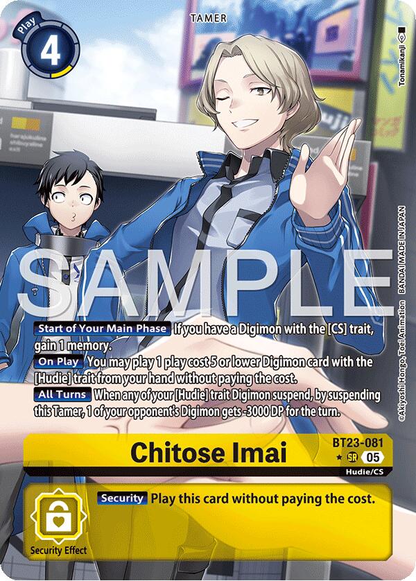 Image of Chitose Imai [BT23-081] (Alternate Art) [Hackers' Slumber]