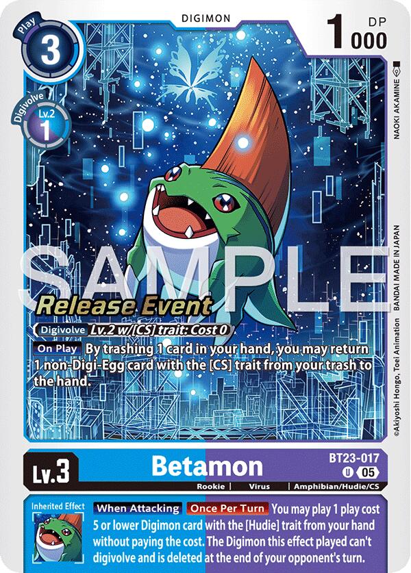 Image of Betamon [BT23-017] [Hackers' Slumber Release Event Cards]