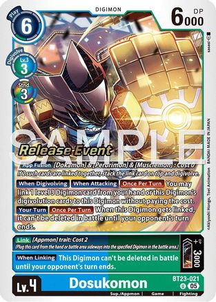 Image of Dosukomon (BT23-021) - Hackers' Slumber Release Event Cards