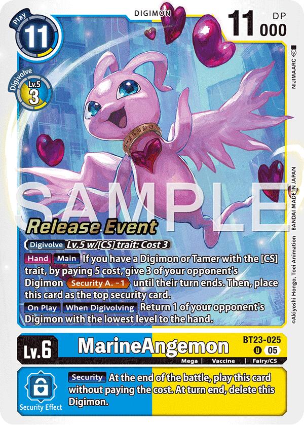 Image of Marine Angemon [BT23-025] [Hackers' Slumber Release Event Cards]