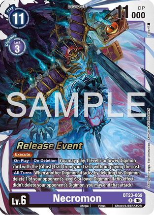 Image of Necromon [BT23-069] [Hackers' Slumber Release Event Cards]