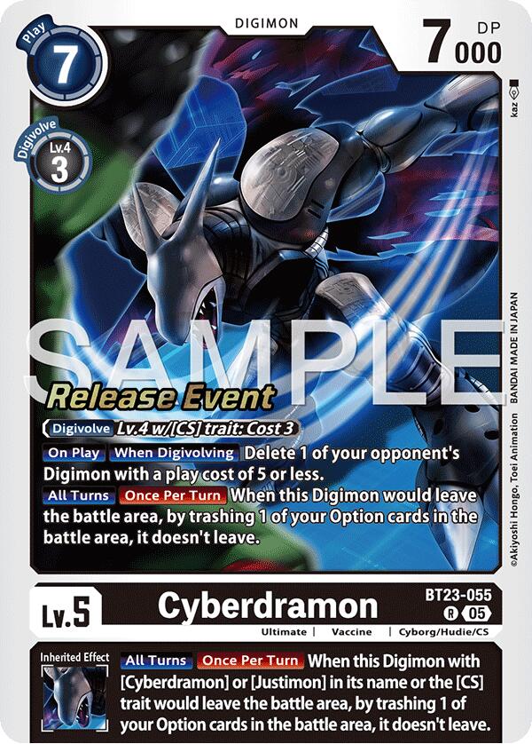 Image of Cyberdramon [BT23-055] [Hackers' Slumber Release Event Cards]