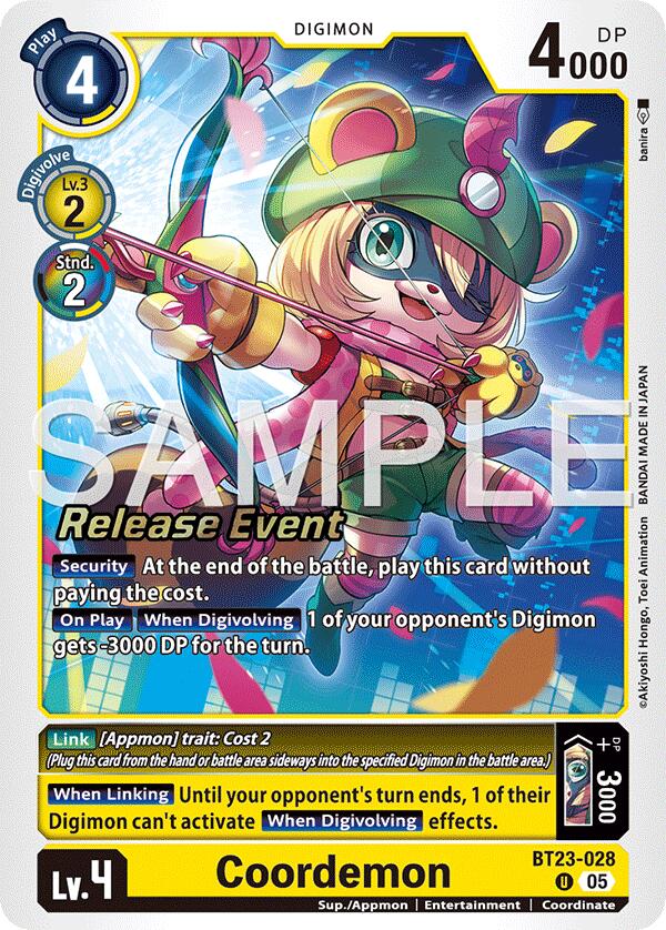 Image of Coordemon [BT23-028] [Hackers' Slumber Release Event Cards]