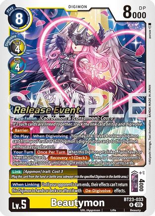 Image of Beautymon [BT23-033] [Hackers' Slumber Release Event Cards]
