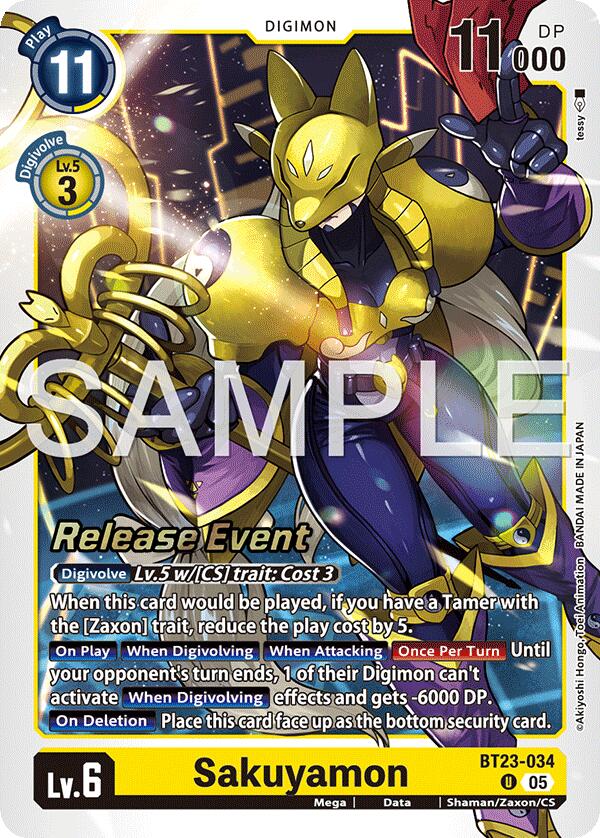 Image of Sakuyamon [BT23-034] [Hackers' Slumber Release Event Cards]
