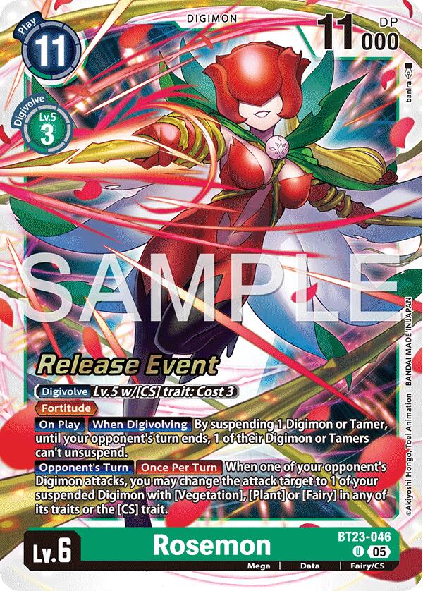 Image of Rosemon [BT23-046] [Hackers' Slumber Release Event Cards]