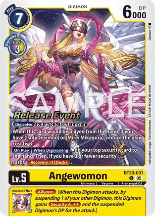 Image of Angewomon [BT23-031] [Hackers' Slumber Release Event Cards]