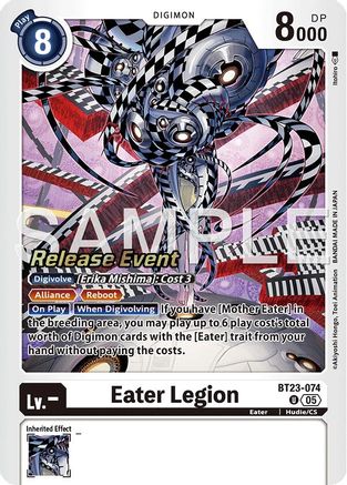 Image of Eater Legion [BT23-074] [Hackers' Slumber Release Event Cards]