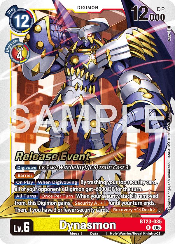 Image of Dynasmon [BT23-035] [Hackers' Slumber Release Event Cards]