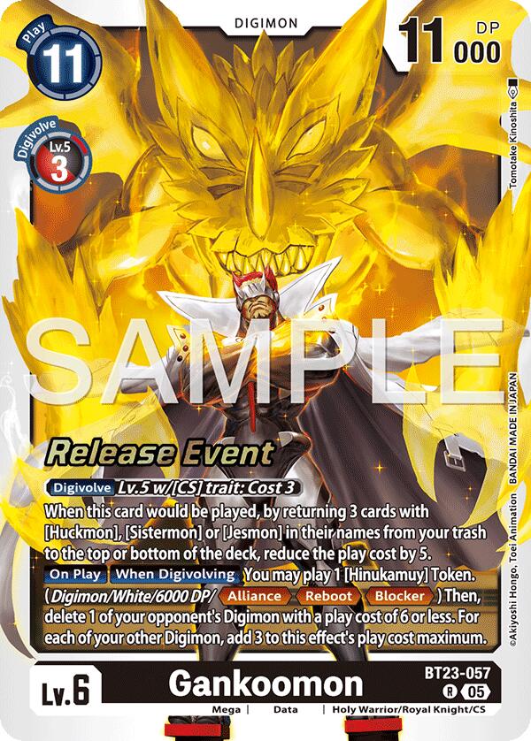 Image of Gankoomon [BT23-057] [Hackers' Slumber Release Event Cards]