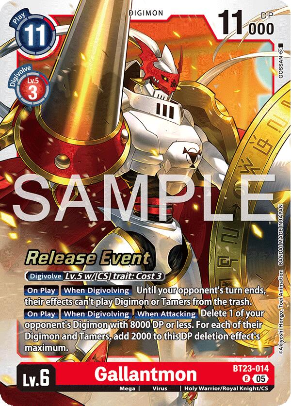 Image of Gallantmon [BT23-014] [Hackers' Slumber Release Event Cards]