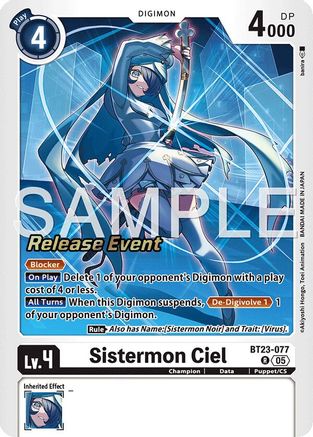 Image of Sistermon Ciel [BT23-077] [Hackers' Slumber Release Event Cards]