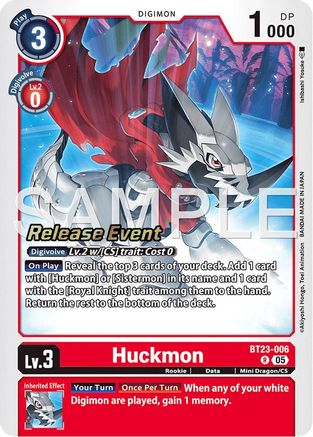 Image of Huckmon [BT23-006] [Hackers' Slumber Release Event Cards]
