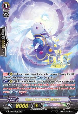 Image of Light Elemental, Honoly (BCS2526/VGP01) [Bushiroad Event Cards]
