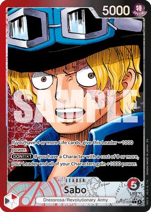 Image of Sabo (Alternate Art) [Carrying On His Will]