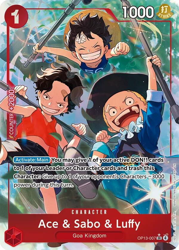 Image of Ace & Sabo & Luffy (Alternate Art) [Carrying On His Will]