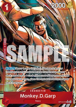 Image of Monkey.D.Garp (Alternate Art) [Carrying On His Will]