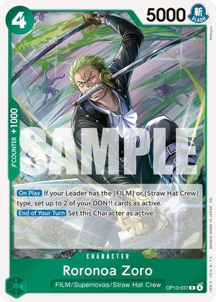 Image of Roronoa Zoro [Carrying On His Will]