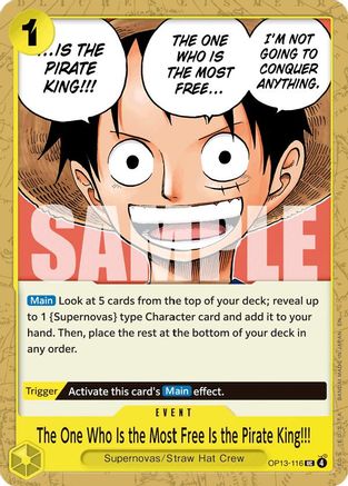 Image of The One Who Is the Most Free Is the Pirate King!!! [Carrying On His Will]