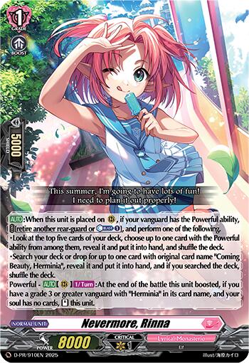 Image of Nevermore, Rinna (D-PR/910EN) [D Promo Cards]