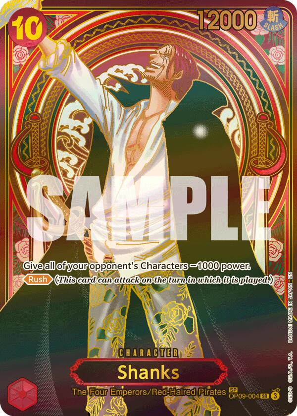 Image of Shanks (OP09-004) (SP) (Gold) [Carrying On His Will]