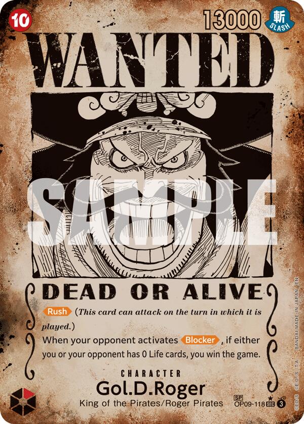 Image of Gol.D.Roger (OP09-118) (SP) (Wanted Poster) [Carrying On His Will]