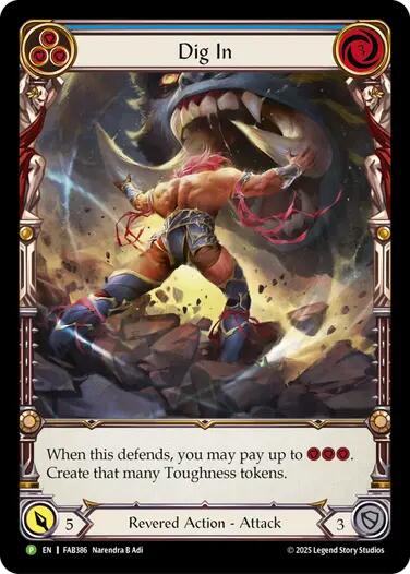 Image of Dig In (Blue) [FAB386] (Promo)  Rainbow Foil