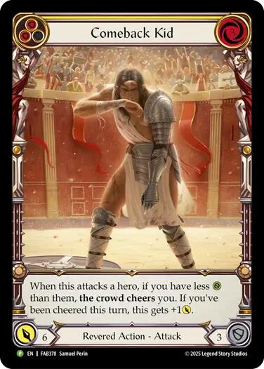 Image of Comeback Kid (Yellow) [FAB378] (Promo)  Rainbow Foil