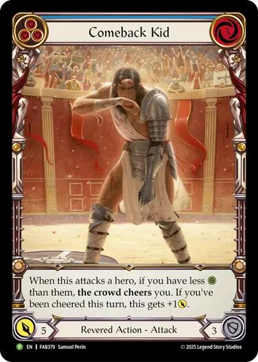 Image of Comeback Kid (Blue) [FAB379] (Promo)  Rainbow Foil