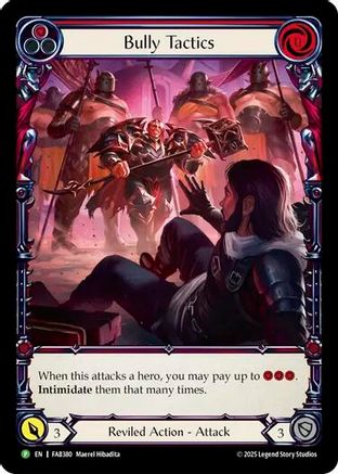 Image of Bully Tactics (Cold Foil) [FAB380] (Promo)  Cold Foil