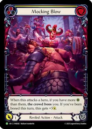 Image of Mocking Blow (Yellow) [FAB382] (Promo)  Rainbow Foil