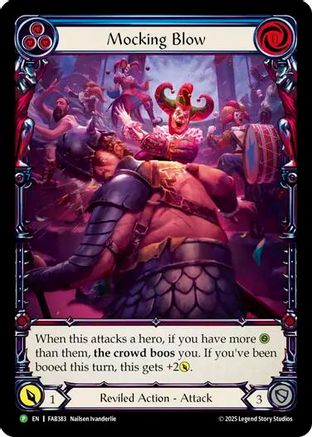 Image of Mocking Blow (Blue) [FAB383] (Promo)  Rainbow Foil